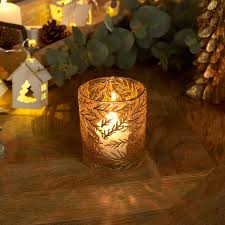 See your favorite holders for candles and candle holders discounted & on sale. Small Gold Fern Glass Tealight Holder