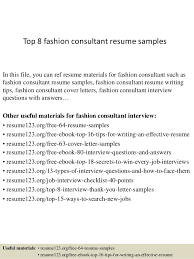 In this guide, you'll see how to make a fashion cv. Top 8 Fashion Consultant Resume Samples