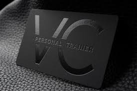 Custom personal trainer business cards. Free Impressive Hard Suede Personal Trainer Business Card Template Vc