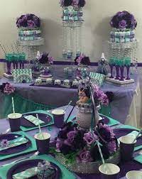 Little Mermaid Baby Shower Baby Shower Party Ideas Photo 1 Of 7 Baby Shower Purple Mermaid Baby Showers Teal Baby Showers