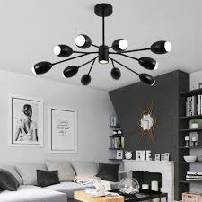 Led Pendelleuchte Kronleuchter Modern Aus Acryl In Schwarz