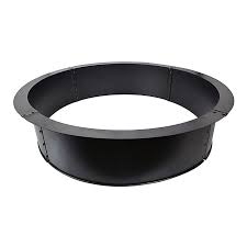 Using a fire ring will lesson your impact and keep your fire contained. Round Fire Pit Ring In Iron Bed Bath Beyond