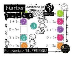 Number Tiles Fun Tiles Freebie Teaching Math Cooking