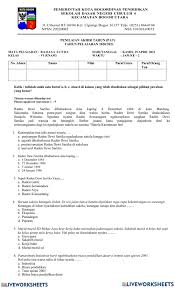 Download soal pat bahasa sunda kelas 1 sd. Ejercicio De Penilaian Akhir Tahun Pat Bahasa Sunda