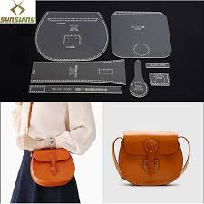 See more ideas about leather tooling patterns, leather tooling, tooling patterns. Diy Leather Craft Acrylic Board Tool Women S Shoulder Bag Pattern Template Shopee Malaysia