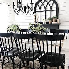 Feb 19, 2016 · white kitchen with colorful accents vintage schoolhouse light fixtures, throwback signage, groupings of green jadeite, and rusty canisters instantly add age and country charm to this newish kitchen. 23 Best Painted Farmhouse Table Ideas Farmhouse Dining Farmhouse Table Dining Room Decor