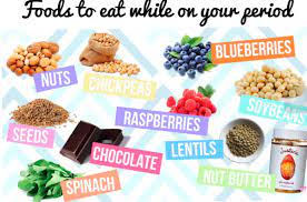 Foods to eat during your period eating foods like eggs, salmon and spinach that are high in tryptophan, an essential amino acid used in hormone productions, may help to increase serotonin levels. Foods To Eat While On Your Period That Is Proven To Help Food For Period Food For Period Cramps Remedies For Menstrual Cramps