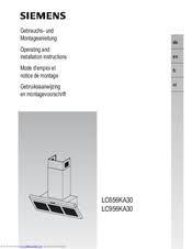 Technologie tritt sprichwörtlich in den hintergrund auf kleinstem raum. Siemens Lc656ka30 Operating And Installation Instructions Pdf Download Manualslib