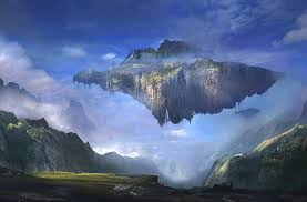 Fantasy Landscape Cloud Floating Island Mountain Hd Wallpaper Wallpaperbetter