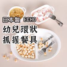 日本製造【ECHO環形餐具】 兒童餐具兒童湯匙寶寶餐具學習餐具嬰兒湯匙兒童餐具組學習湯匙寶寶湯匙- 灰熊song~