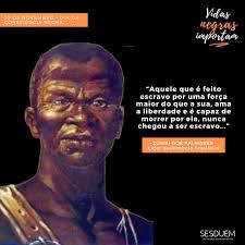 Zumbi dos Palmares é um dos grandes nomes da história do Brasil. Ele foi um  dos líderes do Quilombo dos Palmares, o maior e mais longevo quilombo da  história de nosso país.
