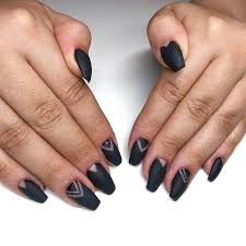 So, here we are showing you how extremely well it collaborates with both short and longs nails. Short Black Coffin Nails Novocom Top