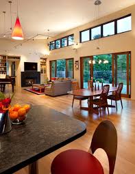 open space living rooms with airy and