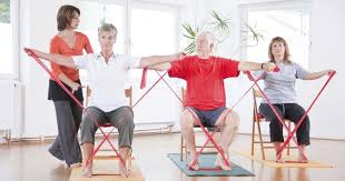 Theraband Exercises For The Elderly Theraband Exercises Senior Fitness Exercise
