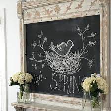 When it was time to erase my easter chalkboard art, i had a hard time deciding which holiday to do next. Follow The Yellow Brick Home Beautiful Spring Chalkboard Ideas Easter Chalkboard Ideas
