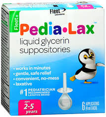.suppositories, fleet babylax, fleet glycerin suppositories adult, fleet glycerin suppositories pediatric, glycerin suppositories maximum strength seek your doctor's advice when using glycerin rectal in a child who is 2 to 5 years old. Fleet Pedia Lax Liquid Glycerin Suppositories 6 Each The Online Drugstore C