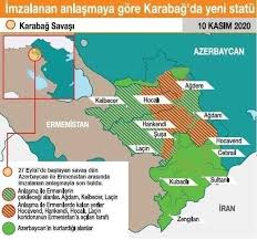 Uçak ile seyahat etmeyi planlıyorsanız, 1067 km olan yolculuğu yaklaşık olarak 1 saat 55 dakika sürede tamamlayabilirsiniz. Son Dakika Zafer Azerbaycan In Iste Daglik Karabag In Yeni Haritasi Takvim