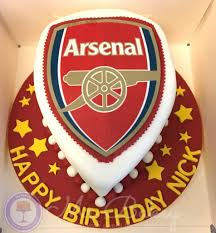 Arsenal football personalised cake topper. Arsenal Fc Cake Mr Bakey