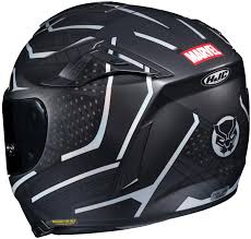 While it isn't made from vibranium and doesn't have special powers, this black panther motorcycle helmet does offer dot and ece approved protection for your noggin. Black Panther Motorcycle Helmet Hjc Rpha 70 St