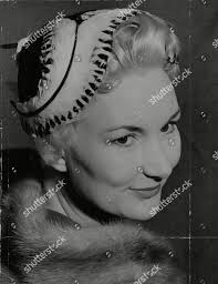 Fashion Model Lana Barton Wearing Hat Editorial Stock Photo