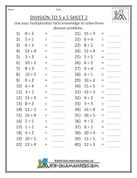 Free Division Worksheets Division Tables To 5x5 2 Gif 790 1 022 Pixels Math Worksheets Free Math Worksheets 4th Grade Math Worksheets