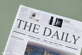 The Daily News Newspaper Mockup Free Image By Rawpixel Com Daily News Newspaper Book Cover Mockup Free Psd