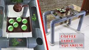 The materials are inexpensive and require few skills to put together. How To Make Beautiful Coffee Table Aquarium Using Pvc Pipes Youtube