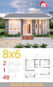 We offer small 2 bed 2 bath floor plans, 2bed home designs with basement & garage, modern two bedroom layouts & more. House Design Plans 8x6 With 2 Bedrooms House Plans 3d My House Plans Small House Design Plans House Plans 3d