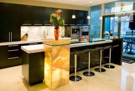 صور تصاميم مطابخ مودرن 2017 2018 لوكشين ديزين نت Kitchen Island Design Luxury Kitchen Island Kitchen Decor Apartment