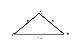 The origin of the word congruent is from the latin word congruere meaning correspond with or in harmony. An Isosceles Triangle Has Two Congruent Sides Of Length 9 Inches