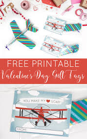 Free Printable Airplane Valentine S Day Gift Tag Jessie K Design Valentines Printables Free Valentines Printables Valentines Tags Printable