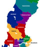 Västerbottens län) is a county or län in the north of sweden.it borders the counties of västernorrland, jämtland, and norrbotten, as well as the norwegian county of nordland and the gulf of bothnia.its capital is umeå, which combined with the largest town in the northern part skellefteå house about half of the population, with the two municipalities. Sveriges Lan Quizme