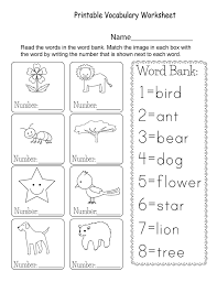 Printable Vocabulary Worksheet For Kids English Worksheets For Kids Vocabulary Worksheets Kindergarten Vocabulary