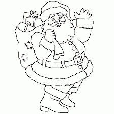 Santa claus santa claus waving. Drawing Santa Claus 104821 Characters Printable Coloring Pages