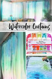 Watercolor Curtains An Alternative Way To Tie Dye Hydrangea Hippo By Jennifer Priest Diy Room Decor Diy Watercolor Room Diy
