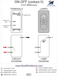 This switch will be connected to the mains, likely in between the fuse and transformer. Wash Down Rocker Switch Carling Contura Ii Illuminated Accessory