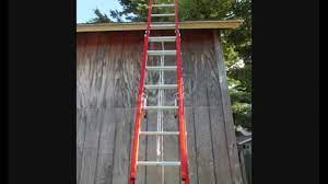 Werner 24 Ft Double Pulley Fiberglass Extension Ladder 300 Lb Capacity D6224 2 Youtube