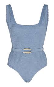 Maya Smocked Belted Swimsuit By Palm For Preorder On Moda Operandi Swimwear Swimsuits Shop Womens Swimwear