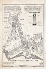 Blueprint Isometric Of Blast Furnace No 1 U S Steel Duquesne Works West Bank Of Monongahela River Along State Route 837 Duquesne Allegheny County Pa Monongahela Duquesne Allegheny County
