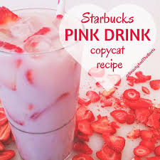 Pinkdrink Starbucks Pink Drink Copycat Recipe By Beauty And The Beets Starbucks Drinks Recipes Pink Drink Recipes Starbucks Strawberry Acai Refresher
