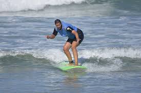 Collier homme planche de surf en cuir, perle de tahiti et argent massif 925. Seignosse Surf School Cours Et Stages Surf Ado Adulte Initiation