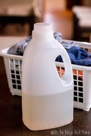 Pour washing soda into a bucket and mix with two cups of boiled water. Diy Liquid Laundry Detergent Recipe No Soap Oh The Things We Ll Make