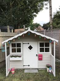 Presley S Playhouse Play Houses Kids Wooden Playhouse Cuprinol Garden Shades