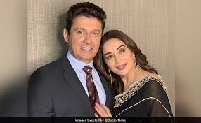 She looks regal in this embroidered black manish malhotra ensemble. Happy Birthday Madhuri Dixit Most Beautiful Woman On The Planet How Husband Shriram Nene Made Her Day