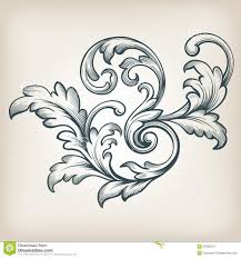 When you stencil a tattoo properly, your linework becomes 10 times easier. Acanthus Leaves Patterns Google Search Filigree Tattoo Filigree Design Leaf Drawing