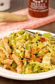 Spicy Pork And Napa Cabbage Salad Recipe Napa Cabbage Salad Cabbage Salad Napa Cabbage Recipes