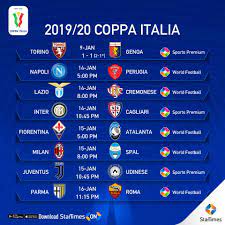 Check spelling or type a new query. Startimes Coppa Italia 2019 2020 Round Of 16 Fixtures Facebook