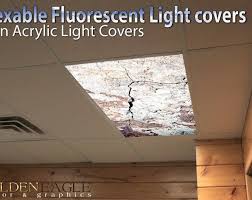 Flexible Fluorescent Light Cover Films Skylight Ceiling Office Etsy Fluorescent Light Covers Fluorescent Light Light Diffuser Panel