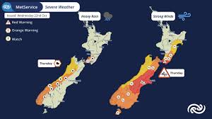 image of sever weather regions in New Zealand