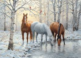 All these things define clementoni's high quality collection of puzzles. Winter Trio 1000pc Horse Jigsaw Puzzle Item 80055 Cobble Hill Puzzle Co
